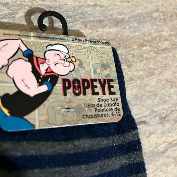 NWT 2-pairs of Popeyes socks - Picture 4 of 5